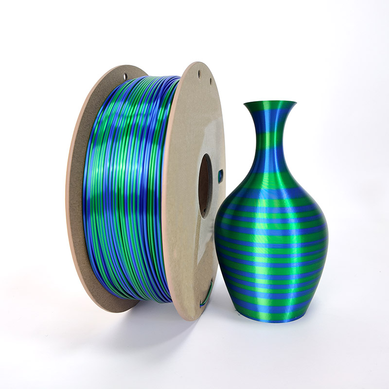 Shiny Silk Muticolor Fast Change PLA Filaments