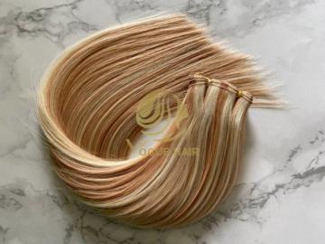 Piano Color Remy Cuticle Hand Tied Weft