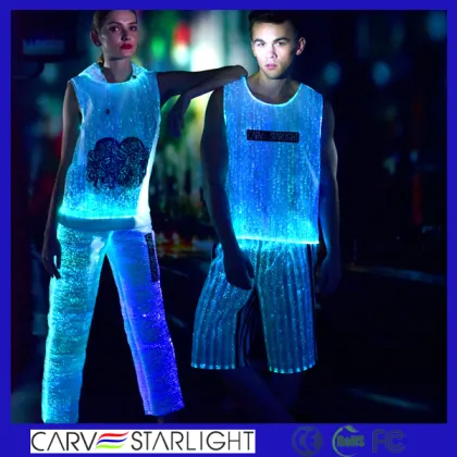 The light up hoodie led fiber optic hoodie