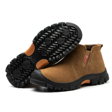 Oil and Waterproof Non-slip Industrial Construction Boots with Steel Toe and Puncture Resistance