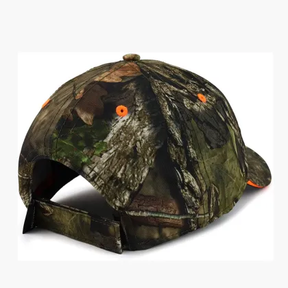 Custom Camouflage Baseball Cap with Hook and Loop Closure