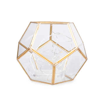 Lantern Terrarium w/20 LED String Light