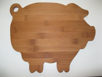 New Product for 2015 Moso Bamboo Pig- Shape Cutting Board/Chopping Board