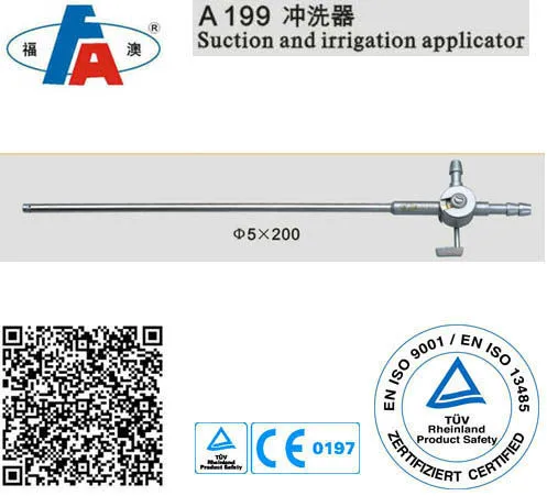 Suction and irrigation applicator, Laparoscopy instruments