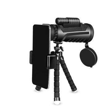 Penjualan panas 10x40 10x42 zoom monokular dengan tripod dan pemegang telepon untuk berburu dan melihat jarak jauh