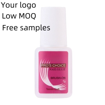Fast Dry Ultra Strong Nail Glue Brush-on with Custom Logo OEM No UV Lamp