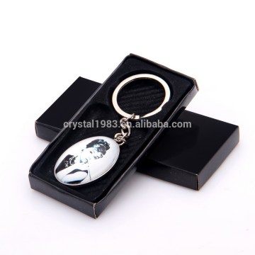 Custom souvenir photo kering wedding gifts key chain crystal keychains