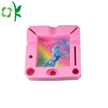 Couleur de mélange cool Silicone Cendrier Food Grade Case