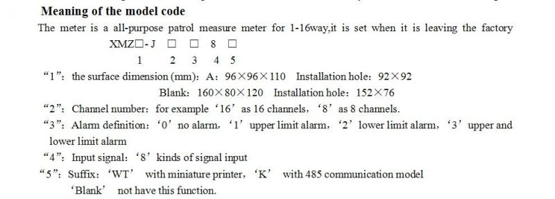 Temperature Controller (XMZ-J838)