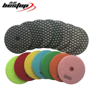 4 Inch Marble Stone Diamond Dry Sanding Pads