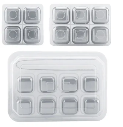 Stainless Steel Diamond Ice Cubes for Whiskey