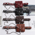 Crocodile Embossed Leather Mini Belt Bag