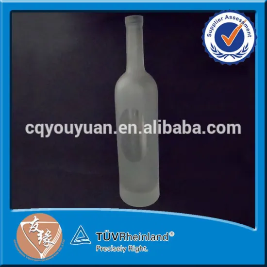 Cheap wholesale frost 750ml glass french cognac bottle