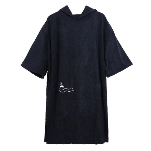 Strand-Surfponcho aus 100 % Baumwolle