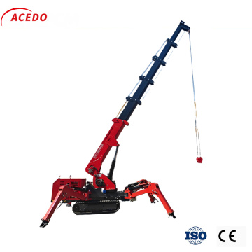 8 тонн Crawler Spider Crane со складной ногой