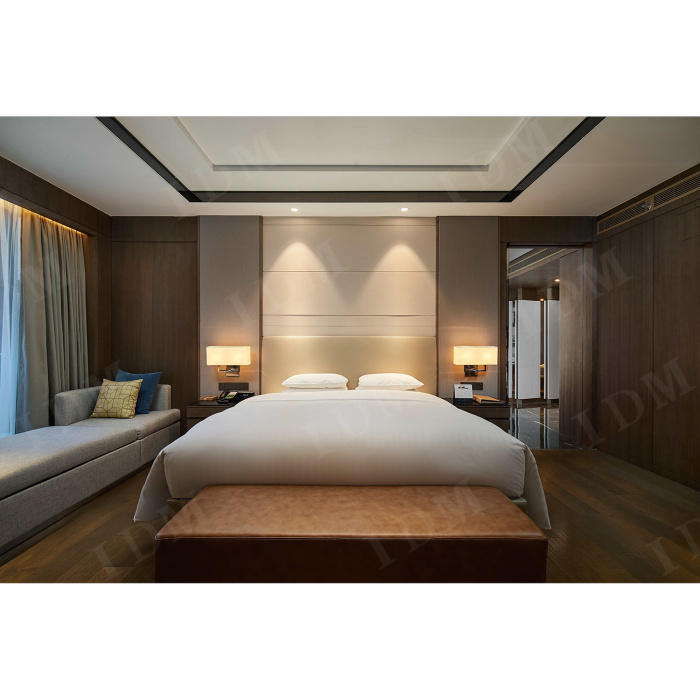 Projeto de hotel de luxo móveis de quarto de cama modernos