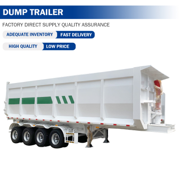 Remolque de volcado de Tipper Tipe Tipe Type de 4 ejes de fábrica de fábrica - Precio barato para la venta