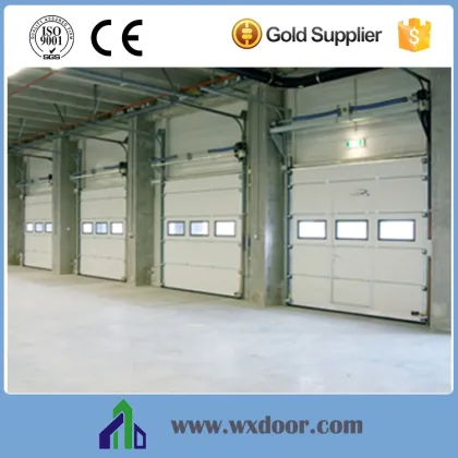 electric composite sectional sliding door/gate with windows