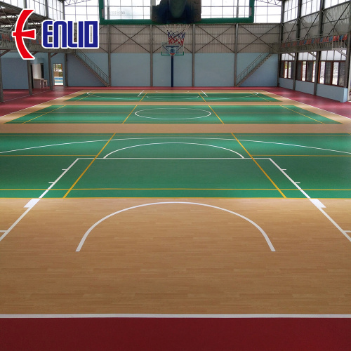 PVC Sports Flooring Vinyl Basketball Court Mat