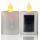 White Solar Powered Flameless Candle With High Quality