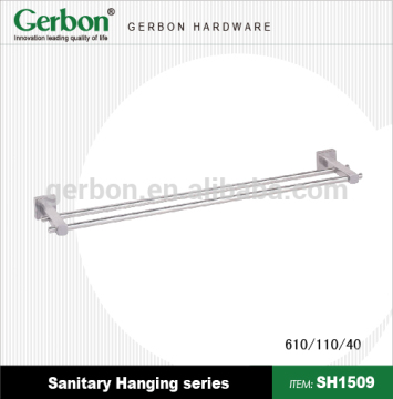 stainless steel 2 tubes bathroom towel hangers