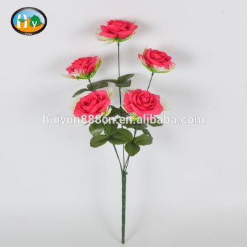 Wedding Occasion and Decorative Flowers&Wreaths 5 heads artificial rose flowers wedding bouquet