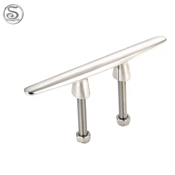 Stainless Steel Mooring Cleat with Screw Rod - Marine Hardware Fittings