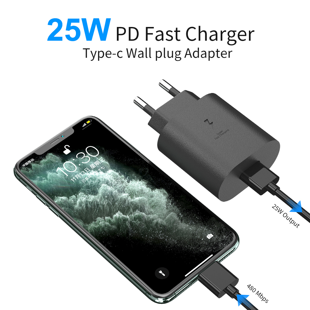 25w pd charger set for mobile phones