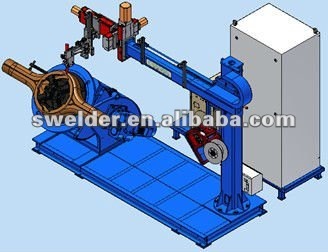 Special digital control welding machine for stiffening ring of axle housing