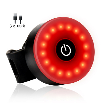USB Rechargeable Front White Bicycle Light & Red Tail LED Light Set - 5 Modes, Waterproof, 56 Hour Battery Life