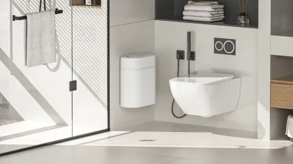 Automatic Bag-Laying Double-Door Sensor Trash Can
