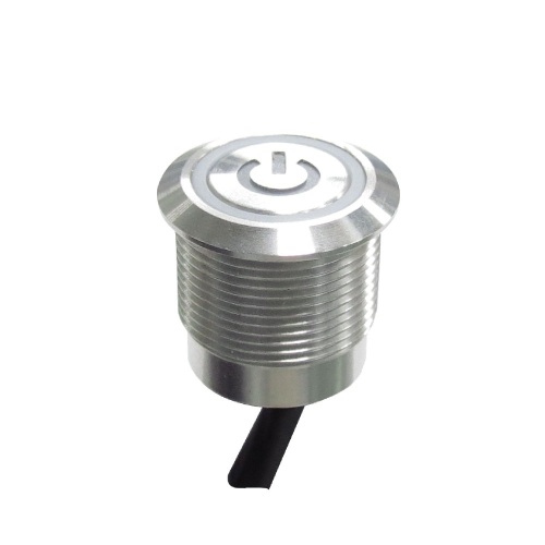 Interrupteur à bouton-poussoir capacitif anti-vandale 16 mm