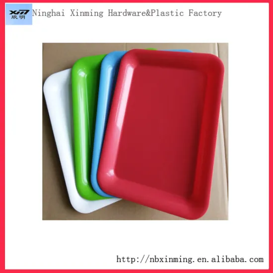 Plastic fast food serving tray