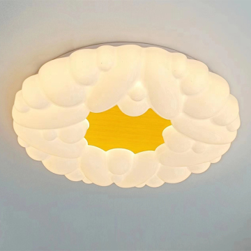 Lampu siling warna berganda gaya kayu moden