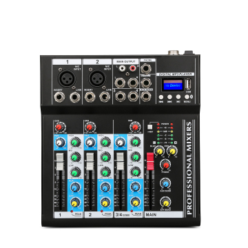 High Fidelity F-4 Effector: Professional Grade Mixer for USB and Mobile Connectivity (4CH/6CH)