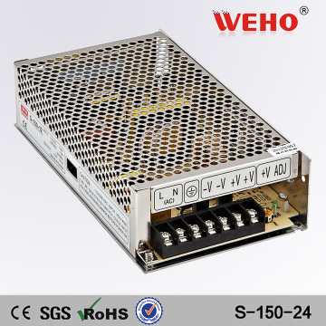 CE ROHS 150W 24V MS-150-24 Catu daya ukuran mini
