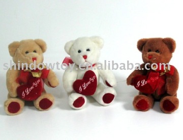 stuffed bear with heart