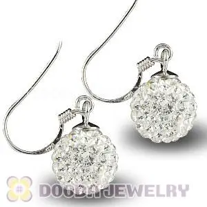 10mm Swarovski Crystal Shamballa Hoop Earrings Wholesale 