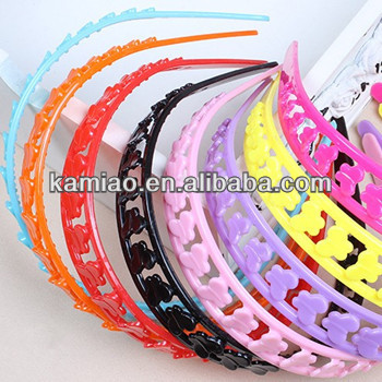 2014 hairband kids party colored plastic headbands