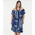 Frauen Casual Off Shoulder Ärmel Plus Size Kleid