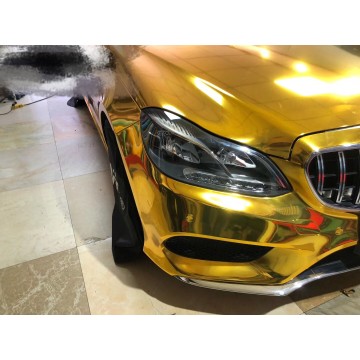 Polymeric PVC Gold Chrome Mirror Wrap Vinyl