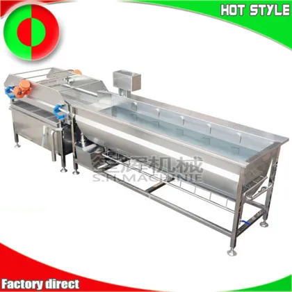 Vortex Fruit Cleaning Machine: Large Ozone Vegetable Washing System for Kitchen Food Processing