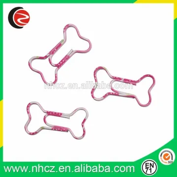 Heart tranfer printing Bone Shaped Paper Clips,colorful paper clips