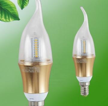 LED bulbs long life span, candle shape,CE&ROHS