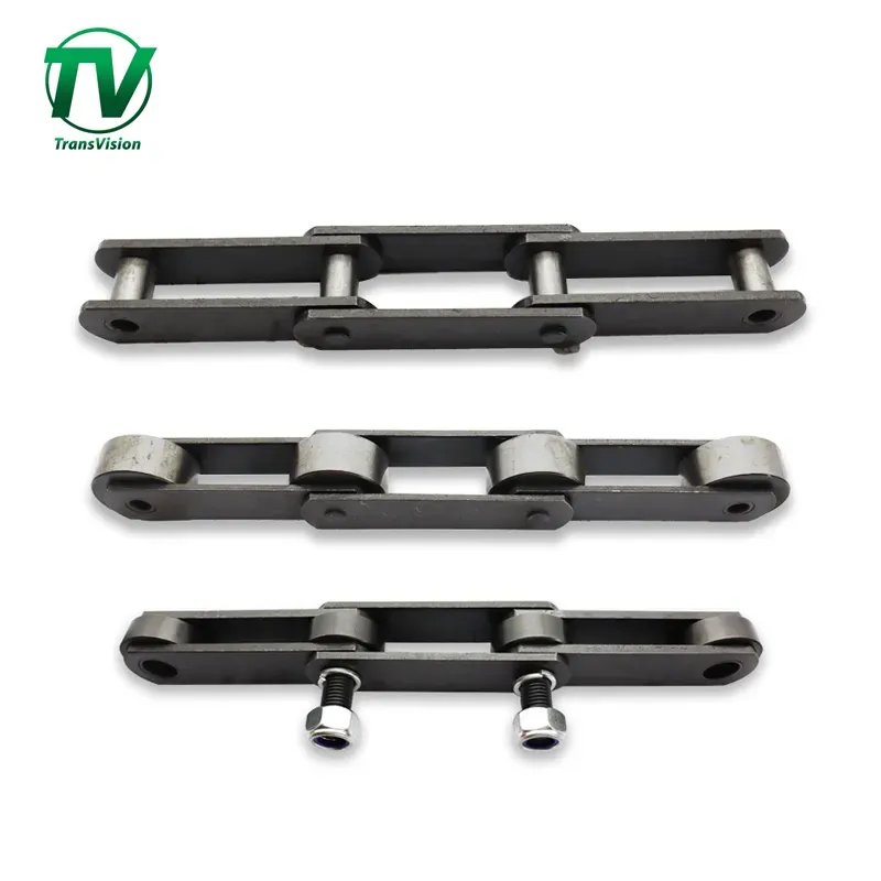 Chain Factory Transmission Roller Cement Bucket Elevator Scraper Long Pitch Welded Forged Double Pitch Conveyor Chain M Fv Series