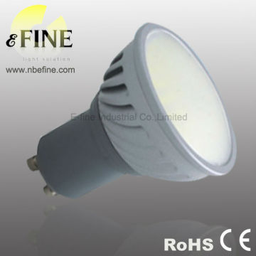 led GU10 dimmable spotlight 500lm 5W SMD 230V aluminum body warm white