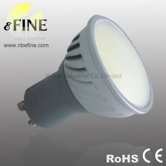 led GU10 dimmable spotlight 500lm 5W SMD 230V aluminum body warm white