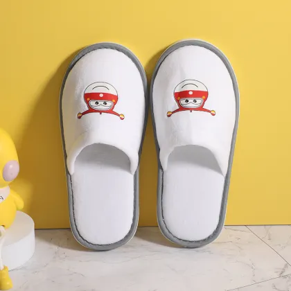 Thickened Non-Slip Sole Cartoon Print Kids Slippers