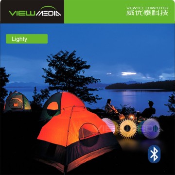 2016 new LED Bike Flashlight Multi-function Portable Sport MP3 Player wireless Bluetooth speaker