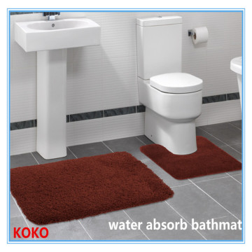 Super Pile water absorb bath mat set